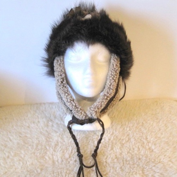 Patricia B Leather/Fur Trapper Hat - Picture 1 of 11